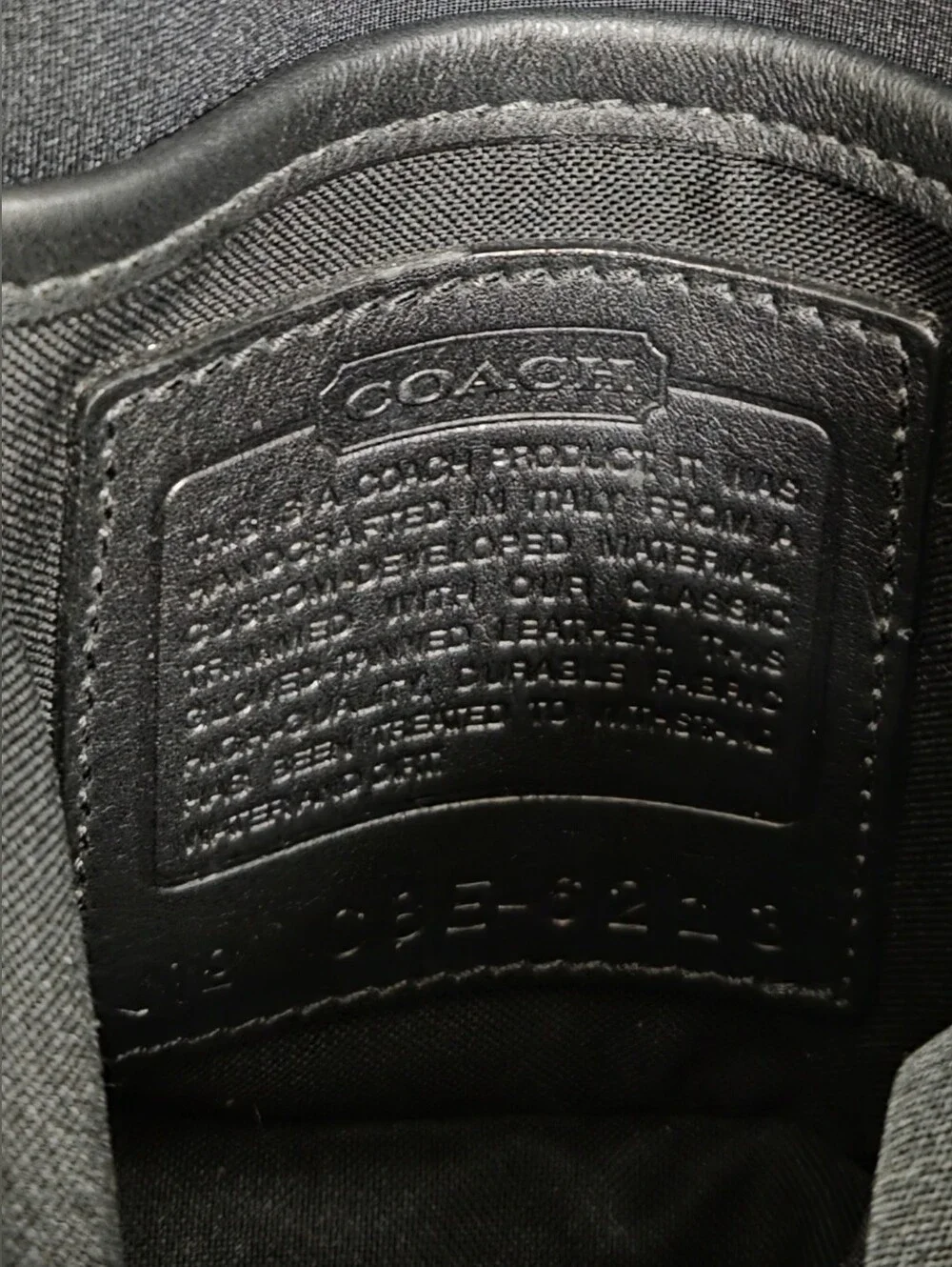 Coach Black Nylon Crossbody Bag